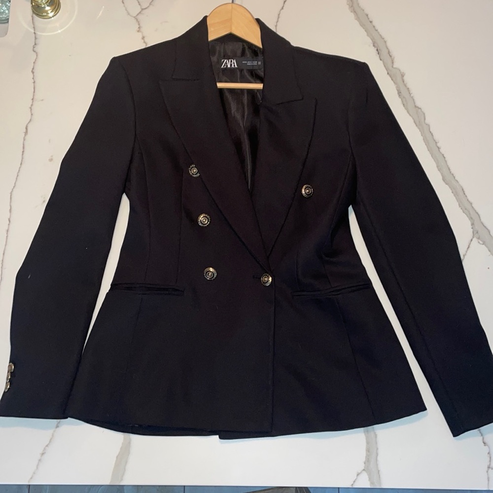 Zara- TAILORED DOUBLE BREASTED BLAZER
